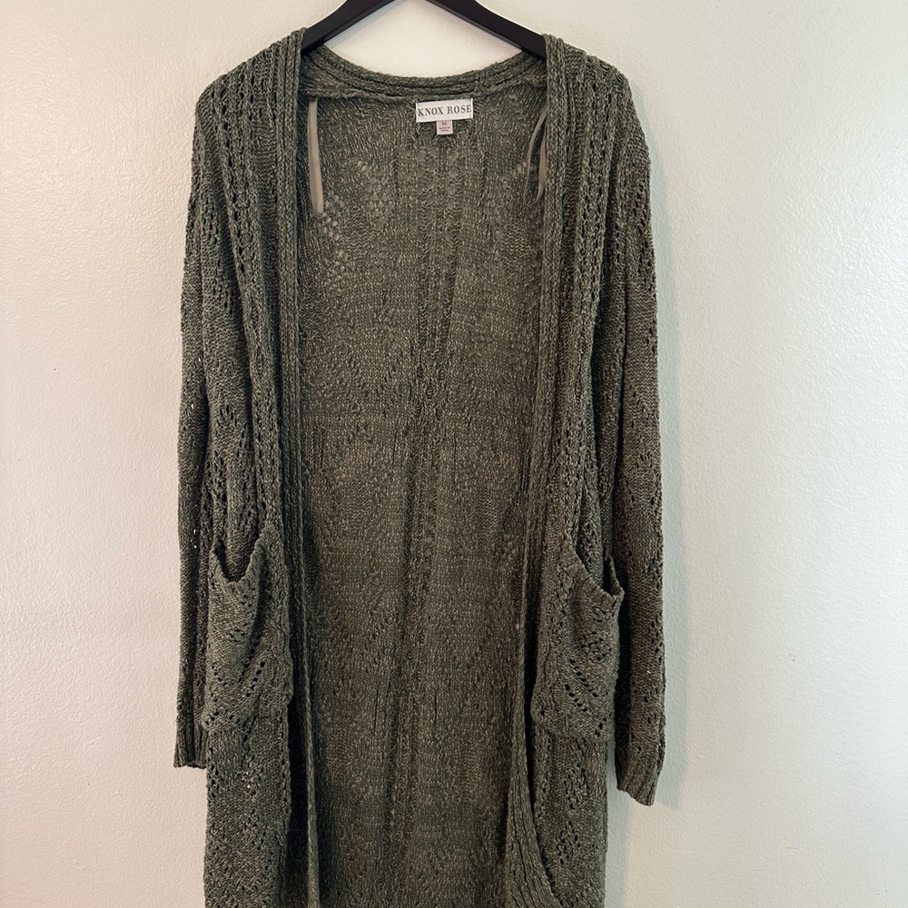 Knox Rose Women's Green Sweater